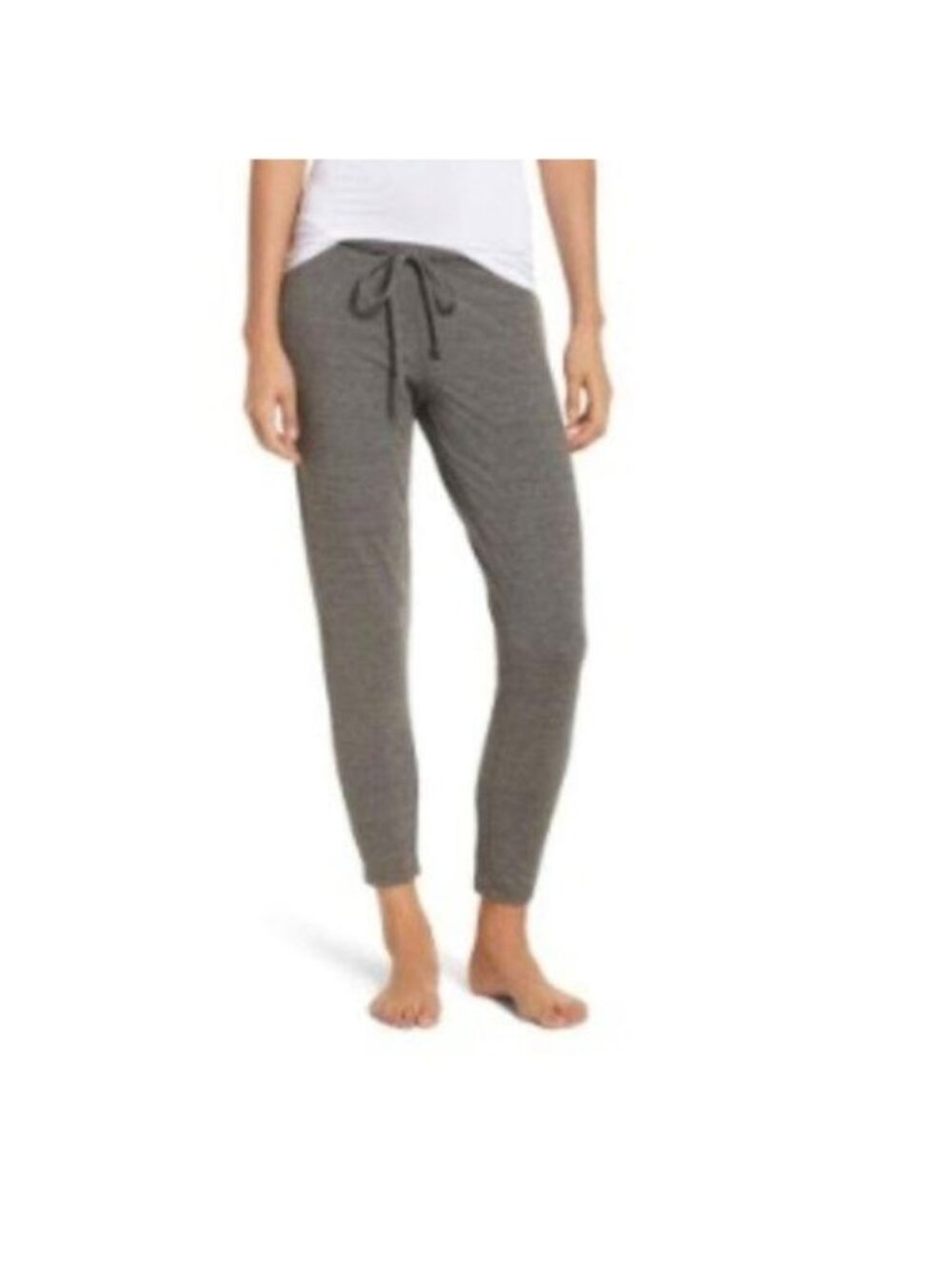 Chaser Grey Lounge Pants With Criss Cross Ankle Detail